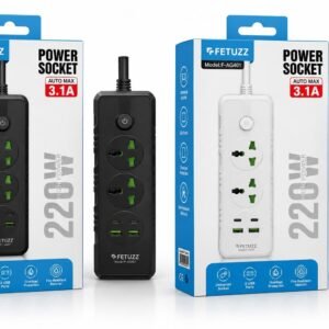 ALARGUE FETUZZ 2200W 2 ENCHUFE 2 USB 2 TIPO-C (F-AG401)